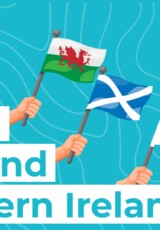Wales Scotland NI flags